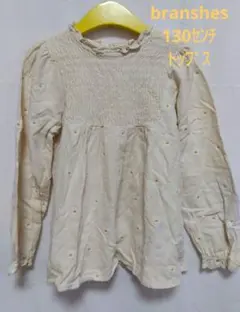 ＊お値下げしました(^^)＊branshes　花柄刺繍トップス　130センチ