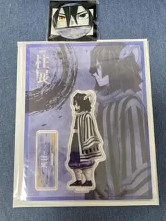 鬼滅の刃 柱展　伊黒小芭内 キービジュアル　ランダムアクリルスタンド 缶バッジ