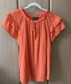ギャップ　フリル付き半袖トップス　L