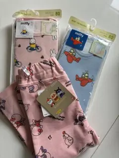 【新品 未使用　3点セット】UNIQLO　ボディスーツ　80cm　アンパンマン