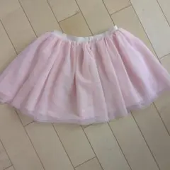 H&M ピンク ラメチュールスカート 122/128