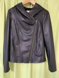 羊革ブラックレザージャケット