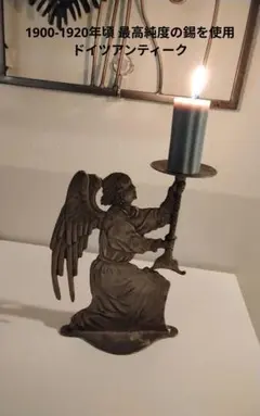 聖ミカエル像　守護天使　エンジェル　彫刻　ゴシックオブジェ　フランスアンティーク 聖ミカエル像 守護天使 エンジェル 彫刻 ゴシックオブジェ フランス
