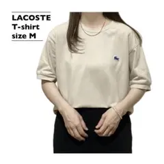LACOSTE 半袖 tシャツ サーマル ヘンリーネック ワンポイント刺繍ロゴ 