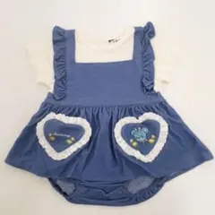 【新品】バースデイ スイマー レイヤード風 ロンパース 80cm ハグリー