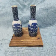 ♦骨董品 染付 徳利 2本セット 時代物♦のサムネイル