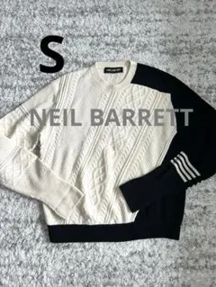 NEIL BARRETT ケーブルニットセーター S