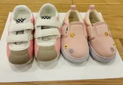 ピンク ベビーシューズ 12cm 13cm まとめ売り スリッポン VANS