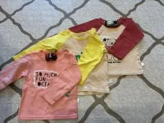 綿100% 長袖カットソー3枚セット 90cm