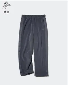 UNIQLO Needles フリースワイドパン ダークグレー Mサイズ