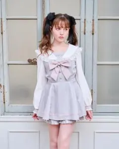 LIZ LISA セーラーカラーセットアップ　グレー