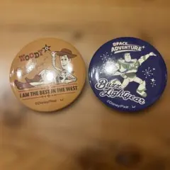 seria トイ・ストーリー 缶バッジ ウッディ バズ 2個セット