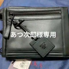 フジタカ 定価3万3000円 レザーショルダーバッグ 牛革 ミニクラッチバッグのサムネイル