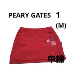 パーリーゲイツ 中綿 スカート サイズ1 濃ピンク Mサイズ