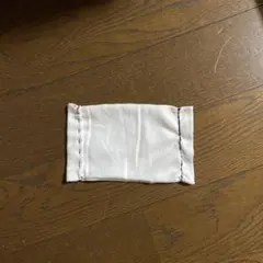ハンリメオフホワイトブラックラインステッチ手作りマスク幼児