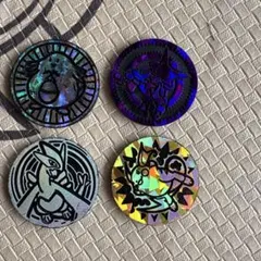 ポケモン 旧裏 コイン イワーク フーディン ルギア ライチュウ　4枚