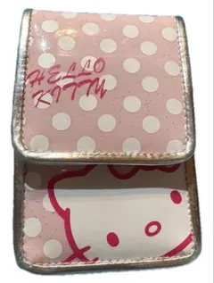 ハローキティ ポーチ バインダー ピンク ドット柄 サンリオ