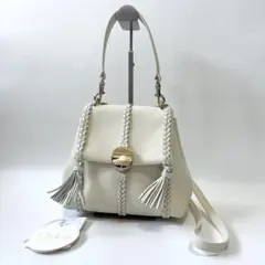 クロエ　ペネロペ　スモールソフト ショルダーバッグ　2way　レザー　ホワイト 2026年最新】chloe バック ペネロペの人気アイテム - メルカリ