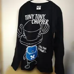 メンズ 長袖Tシャツ ONE PIECE Lサイズ 黒 トニートニーチョッパーＬのサムネイル