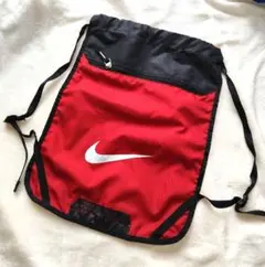 NIKE　ナイキ　ナップサック　ナイロンバック　赤のサムネイル