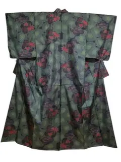 東*子様 【24時間以内発送】着物 本場大島紬 一元式 未使用 正絹 美品