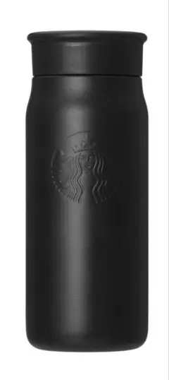 スターバックス　リサイクルステンレスミニボトルマットブラック355ml (新品)