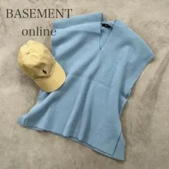 ベースメントオンライン　ニットベスト　　体型カバー　スタイルアップ