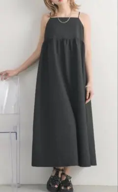 黒 キャミワンピース