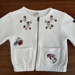 カーディガン ブルゾン 羽織 ピーターラビット いちご 苺 女の子 フードなし