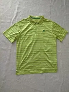 adidas アディダス ボーダーポロシャツ L