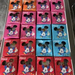 ミッキー&フレンズオリジナルグラス コップ コカコーラ　4種20個セット