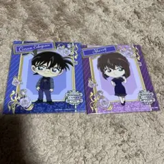 コナンカフェ　アートパネル　E賞　コナン君、哀ちゃんセット