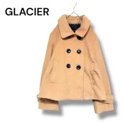 GLACIER コート レトロ 可愛い 裏地ドット 袖リボン デイリー お出かけ
