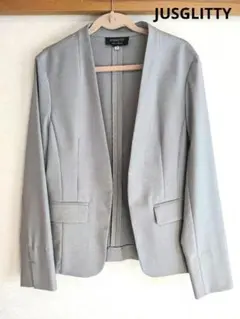 JUSGLITTY　Vジャケット　ピンクベージュ　スーツ