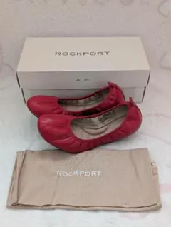 未使用 ROCKPORT Travisバレエシューズ レッド 24-24.5cmのサムネイル