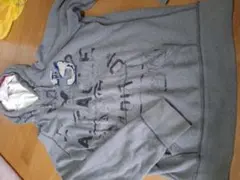 アメリカンイーグル　グレー フード付き パーカーXL