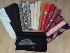 和風　端切れ　セット　まとめ売り　多種類　はぎれ　395ｇ　⑧