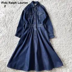 STORY掲載✨25SS美品✨ラルフローレン バックルトリム デニムワンピース STORY掲載✨25SS美品✨ラルフローレン バックルトリム デニム