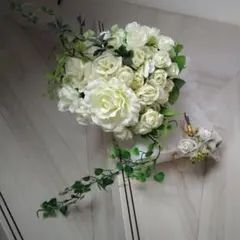 ウェディングブーケ アーティシャルフラワー 結婚式 ブライダル - メルカリ