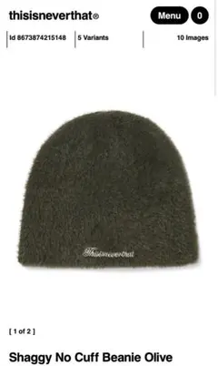 thisisneverthat Shaggy No Cuff Beanie