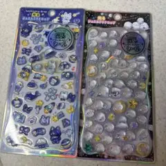 光るジュエルプチドロップシール2枚セット