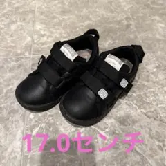 値下げIFME 17.0センチ　ブラック 2本ベルト　キッズシューズ