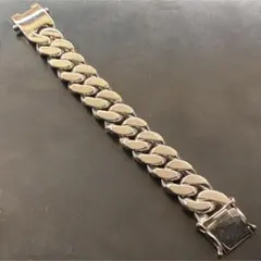 MEXICO MADE SILVER925 FLAT LINK BRACELET