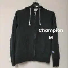 Champion ブラック フルジップフーディ Mサイズ