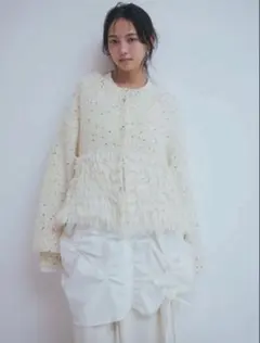 アンドコール fringe design glitter summer knit - メルカリ