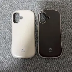 iFace iPhone17ケース 2個セット ベージュ　ブラウン