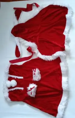 ウサギ耳付きサンタコスチューム