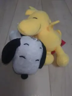 スヌーピー ウッドストック ぬいぐるみキーホルダー