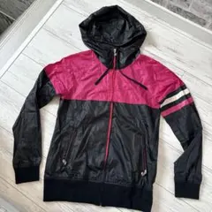 Tommy girlフード付きナイロンジャケット ブラック ピンクのサムネイル