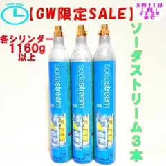 GW限定SALE】6-51315_ソーダストリームガスシリンダー3本 - メルカリ